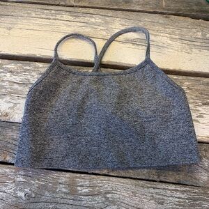 Stronger | NWT Heathered Grey Ribbed Serene Sports Bra